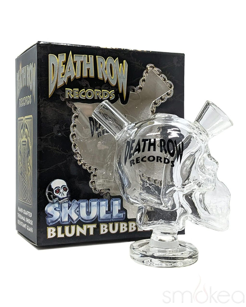 Death Row Records Skull Blunt Bubbler Clear