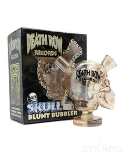 Death Row Records Skull Blunt Bubbler Gold
