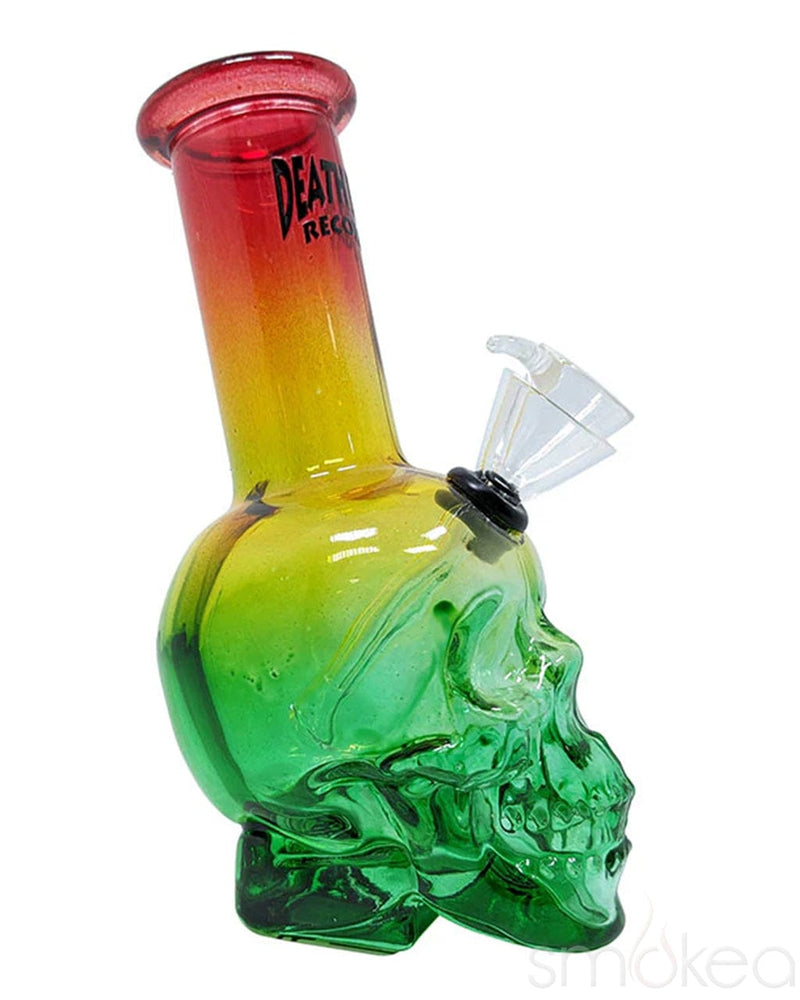 Death Row Records Skull Bubbler Bong Rasta