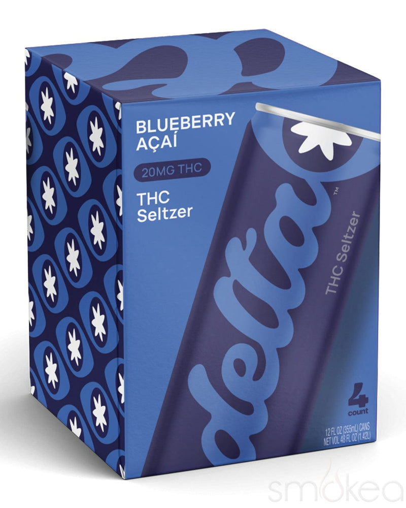 Delta Beverages 20mg THC Seltzer - Blueberry Acai