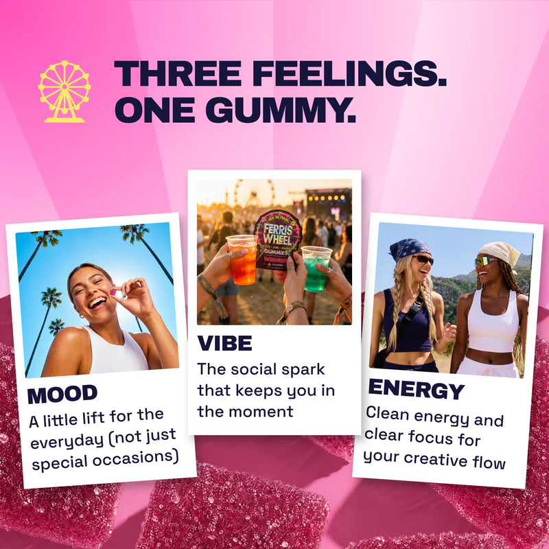 Ferris Wheel Daily Mood Kanna Gummies - Watermelon