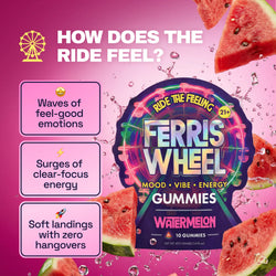 Ferris Wheel Daily Mood Kanna Gummies - Watermelon
