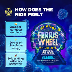 Ferris Wheel Party Kanna Tablets - Blue Razz
