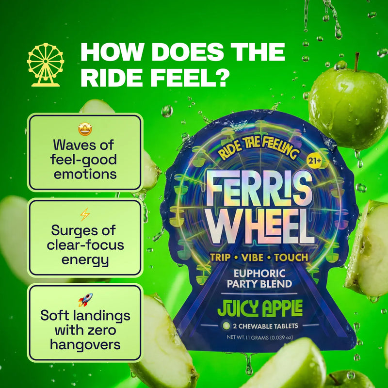 Ferris Wheel Party Kanna Tablets - Juicy Apple