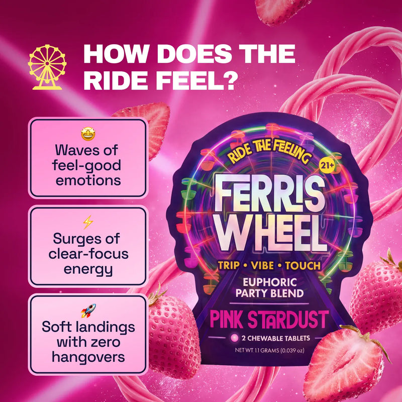 Ferris Wheel Party Kanna Tablets - Pink Stardust