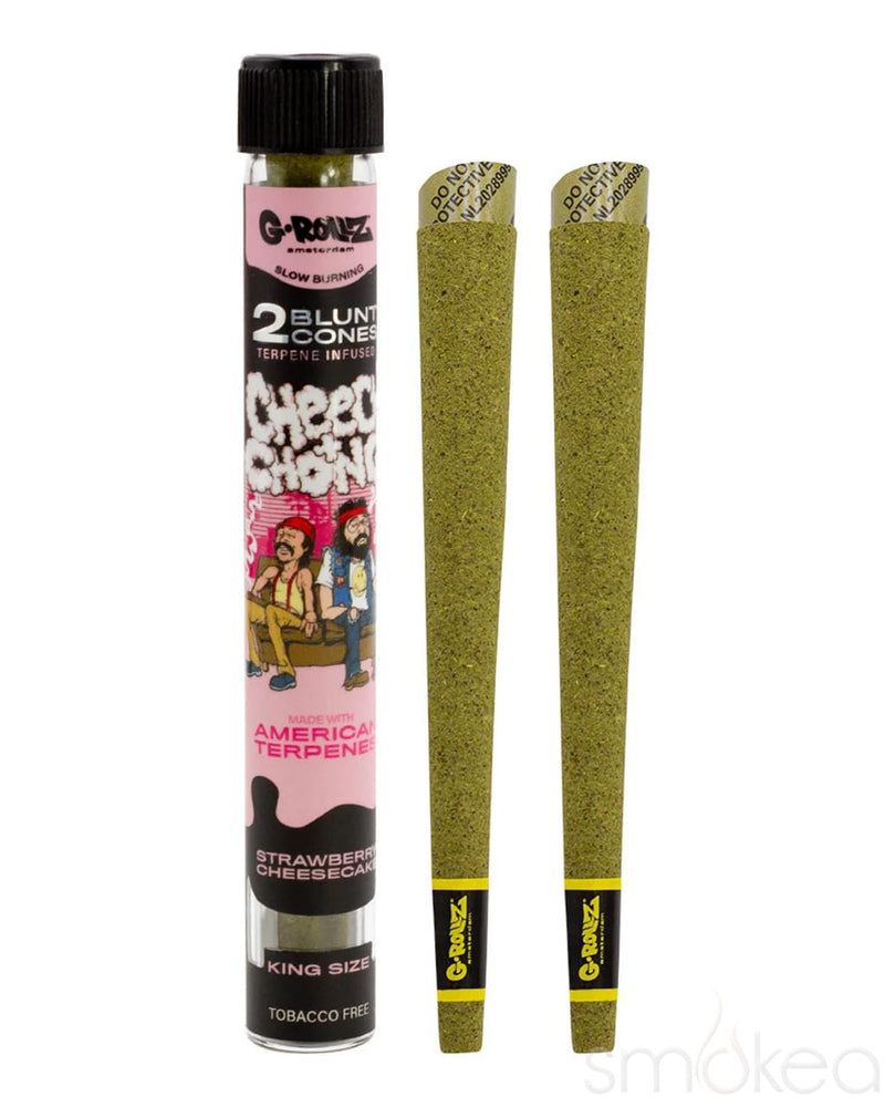 G-Rollz King Size Cheech & Chong Terpene Infused Pre-Rolled Wraps Strawberry Cheesecake