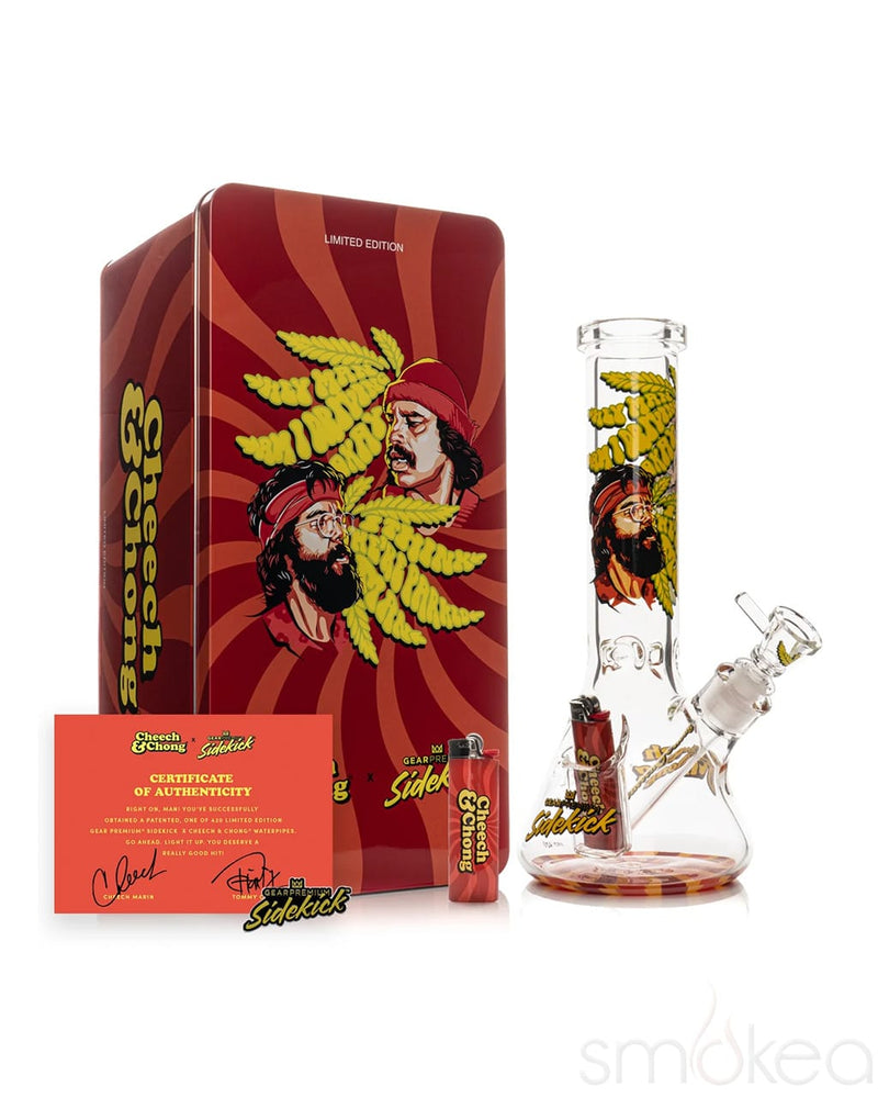 GEAR Premium x Cheech & Chong 12" 7mm Limited Edition Parked Sidekick Bong