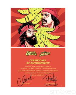 GEAR Premium x Cheech & Chong 12" 7mm Limited Edition Parked Sidekick Bong