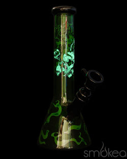 GEAR Premium x Creature 10” Glow-in-the-Dark Smoking Skulls Bong