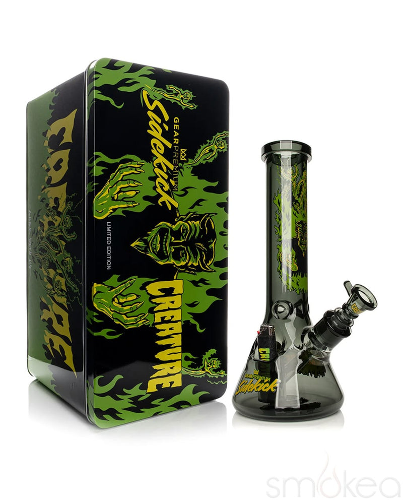 GEAR Premium x Creature 12" 7mm Limited Edition Hell Sidekick Bong