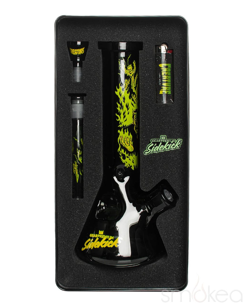 GEAR Premium x Creature 12" 7mm Limited Edition Hell Sidekick Bong