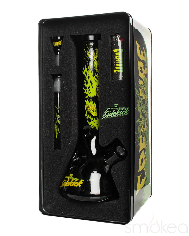 GEAR Premium x Creature 12" 7mm Limited Edition Hell Sidekick Bong