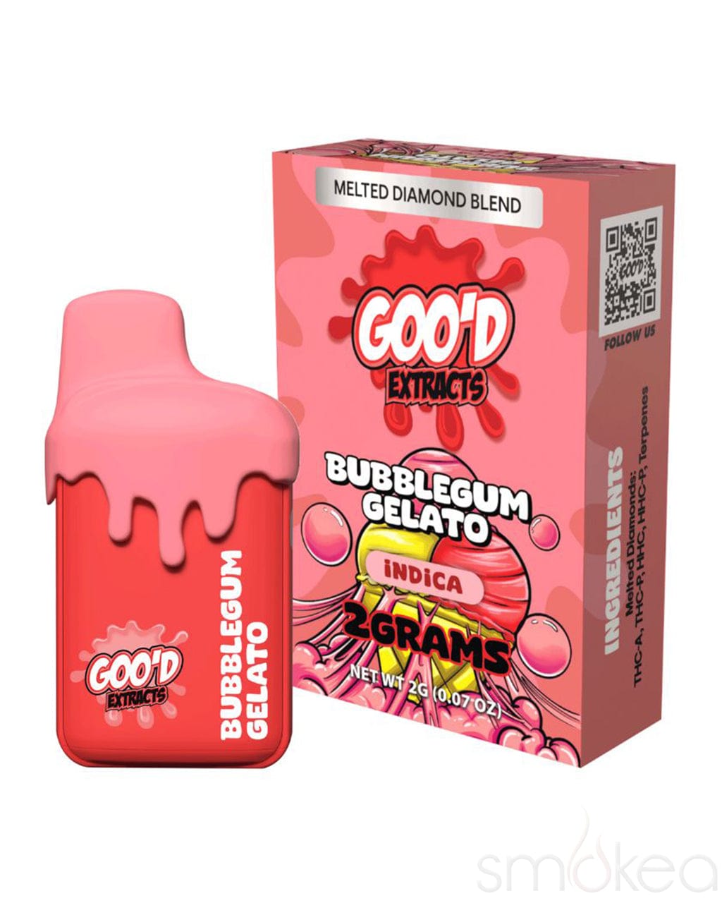 Goo'd 2g Drip THCA Melted Diamonds Blend Vape - Bubblegum Gelato Goo'd 2g Drip THCA Melted Diamonds Blend Vape - Bubblegum Gelato