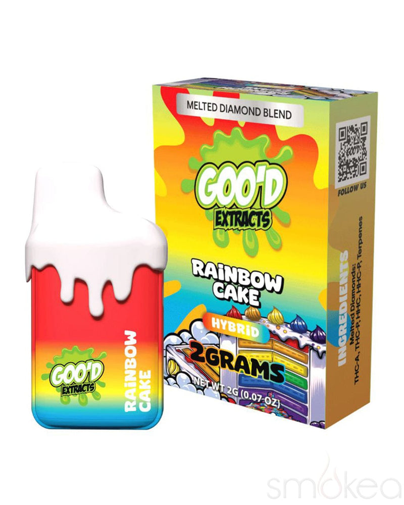 Goo'd 2g Drip THCA Melted Diamonds Blend Vape - Rainbow Cake