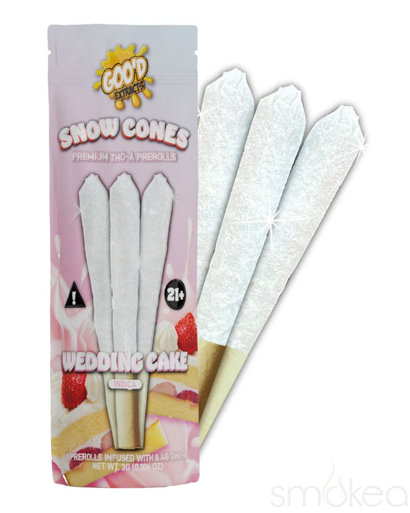 Goo'd THCA Snow Cones Pre-Rolls - Wedding Cake