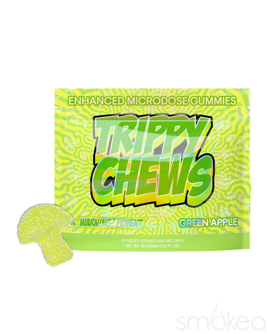 Goo'd Trippy Chews Microdose Gummies - Green Apple
