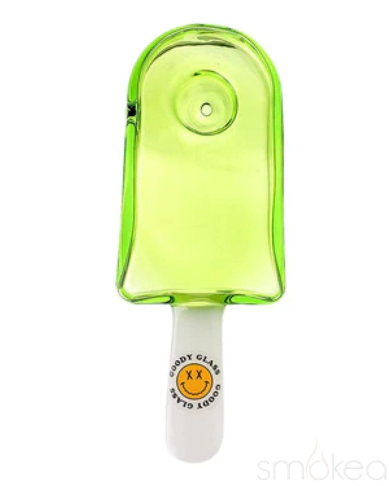 Goody Glass Popsicle Hand Pipe Green