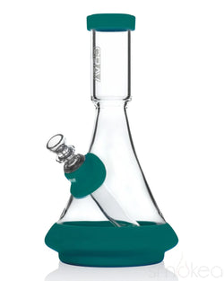 GRAV Deco Beaker Bong w/ Silicone Cover Dark Teal