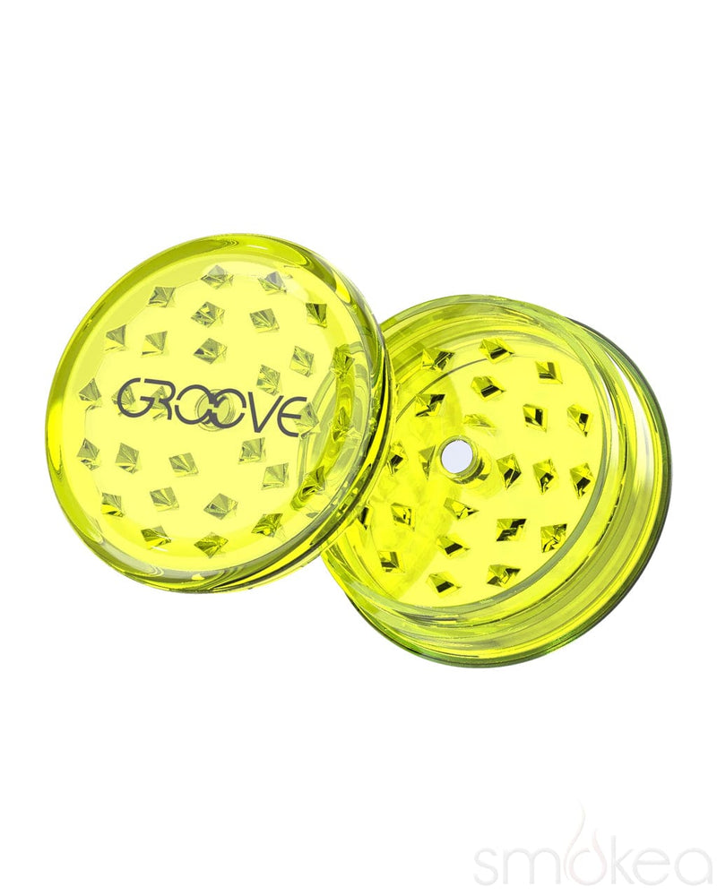 Groove Acrylic Grinder Yellow