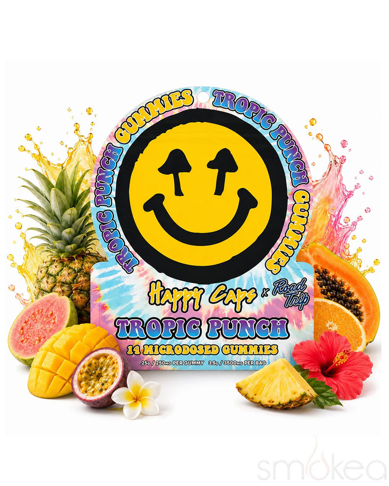 Happy Caps x Road Trip Microdosed Mushroom Gummies - Tropic Punch