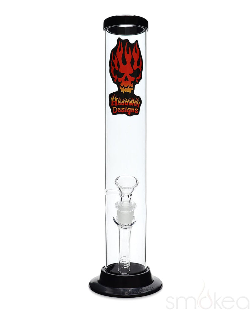 Headway 12" Glass on Glass Straight Acrylic Bong Clear