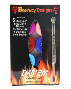 Headway Dab 'Em Silicone Storage Jars & Dab Tool