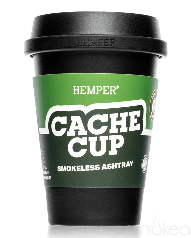 Hemper Cache Cup Smokeless Ashtray Black