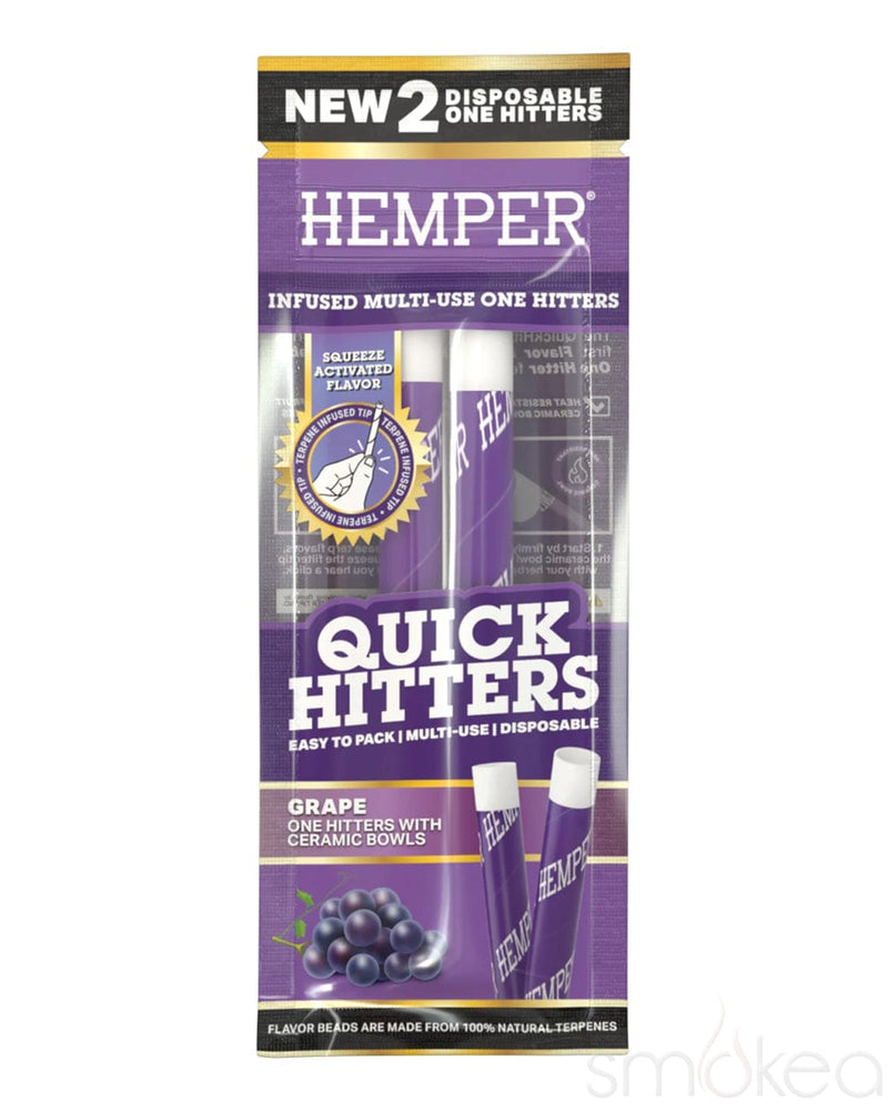 Hemper Quick Hitters Disposable One Hitters (2-Pack) Grape