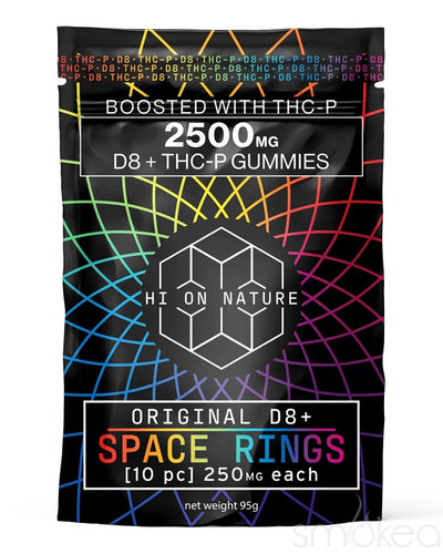 Hi On Nature 2500mg Delta 8 + THCP Space Rings Gummies (10-Pack)