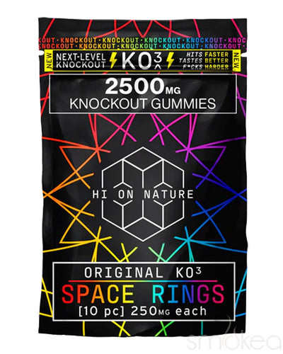 Hi On Nature 2500mg KO3 Knockout Space Rings Gummies (10-Pack)