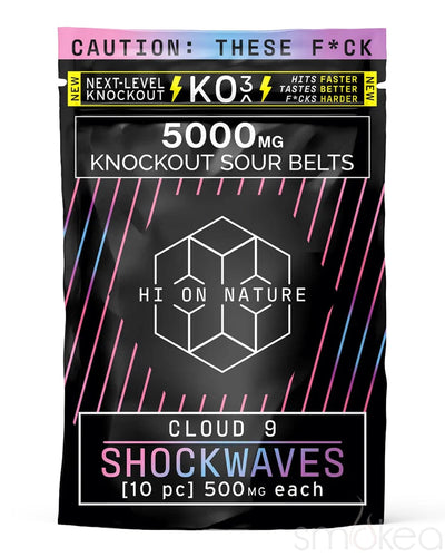 Hi On Nature 5000mg KO3 Knockout Shockwaves - Cloud 9 (10-Pack)