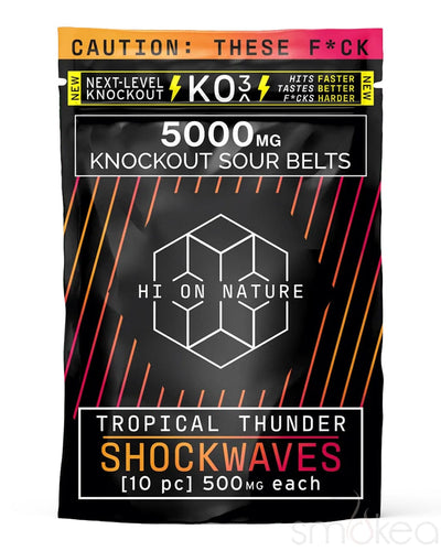 Hi On Nature 5000mg KO3 Knockout Shockwaves - Tropical Thunder (10-Pack)