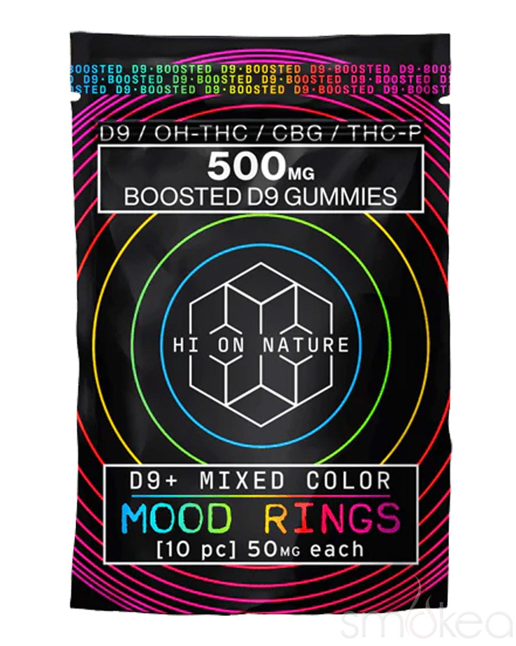 Hi On Nature 500mg Boosted Delta 9 Mood Rings Gummies (10-Pack)