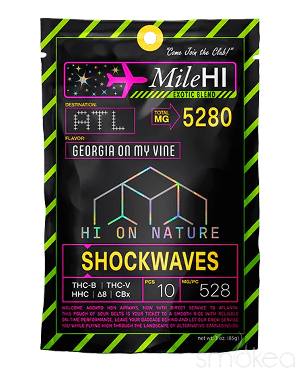 Hi On Nature 5280mg Mile Hi Blend Shockwaves - Georgia On My Vine