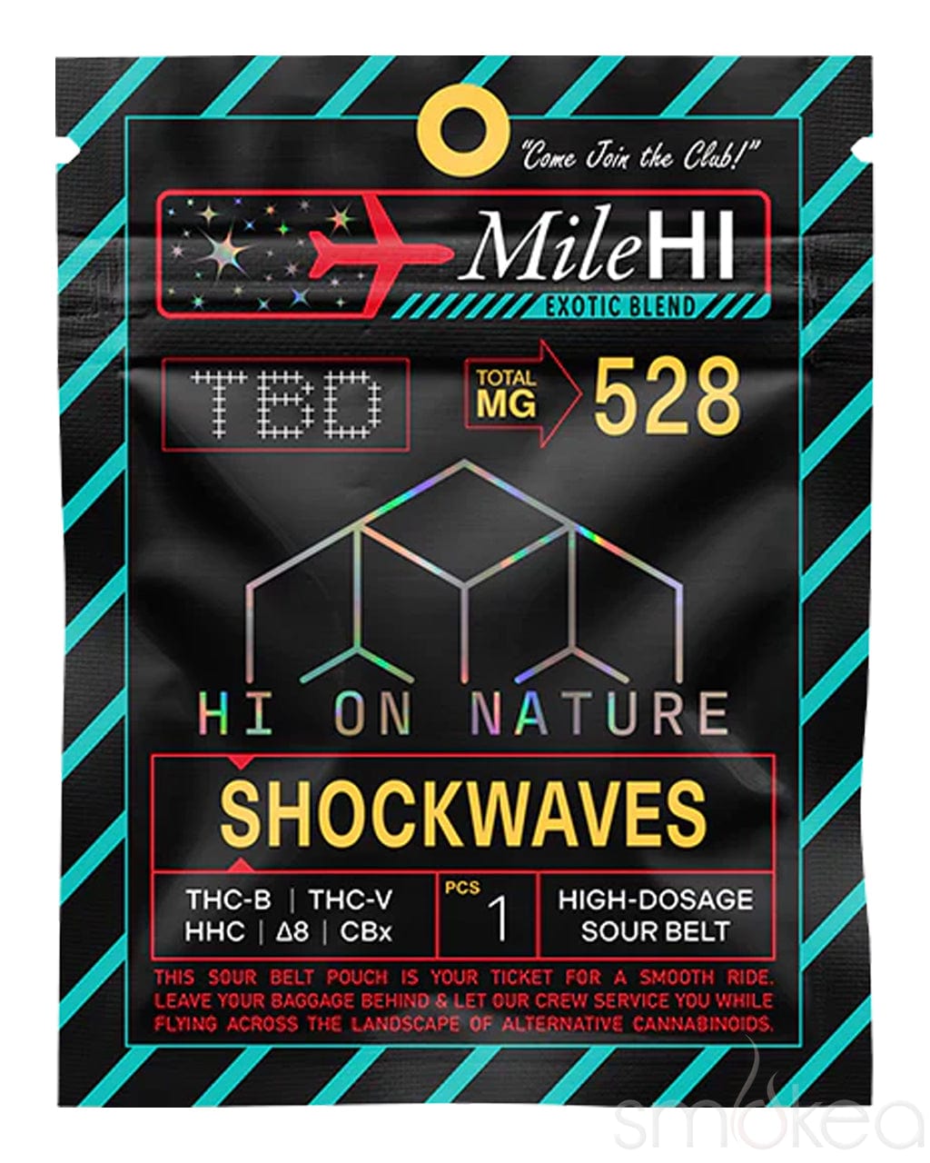 Hi On Nature 528mg Mile Hi Blend Shockwave Sour Belt