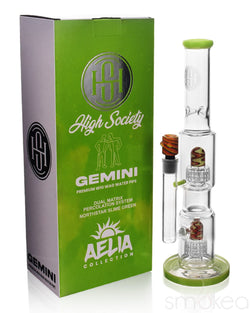 High Society Gemini Bong Green
