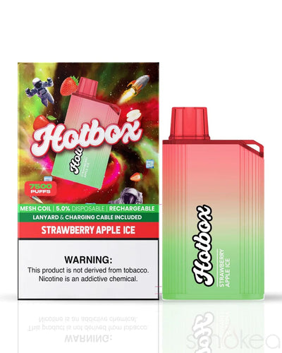 Hotbox 7500 Puff Disposable Vape - Strawberry Apple Ice