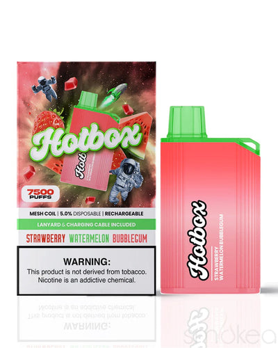 Hotbox 7500 Puff Disposable Vape - Strawberry Watermelon Bubblegum