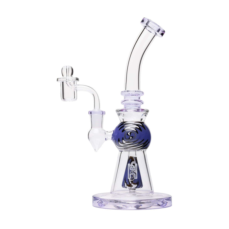 Human Grade 10" Mini Gumball Dab Rig Purple Tones