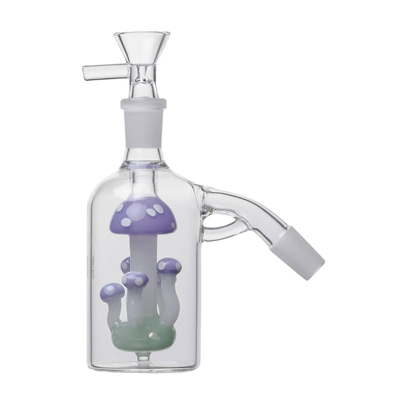 Human Grade 14mm Mushroom Perc Ash Catcher Lavender / 45 Deg (14mm)