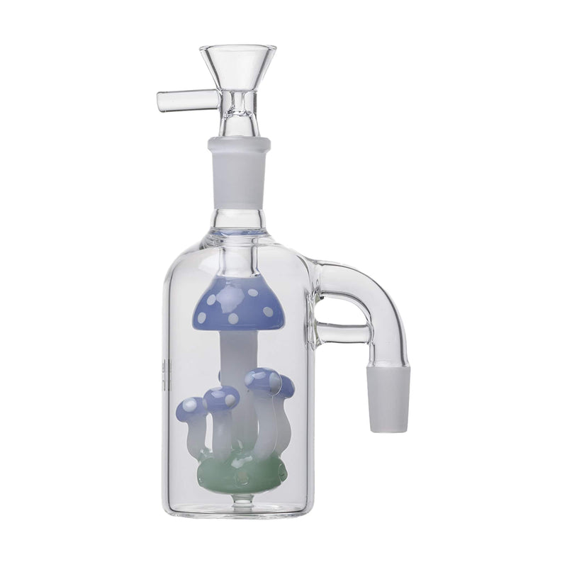 Human Grade 14mm Mushroom Perc Ash Catcher Light Blue / 90 Deg (14mm)