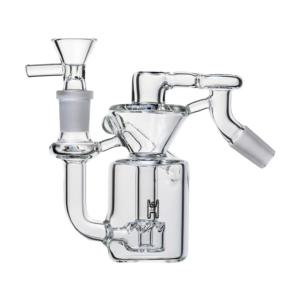 Human Grade 14mm Recycler Ash Catcher 45 Degree (14mm) / Clear