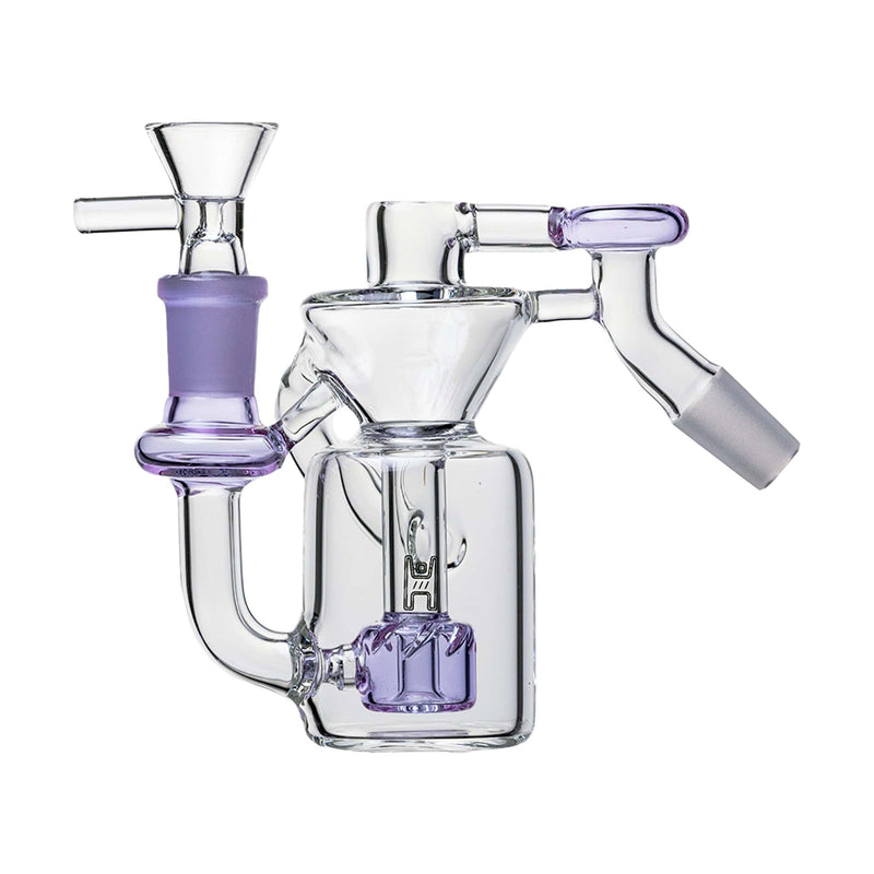 Human Grade 14mm Recycler Ash Catcher 45 Degree (14mm) / Lavender