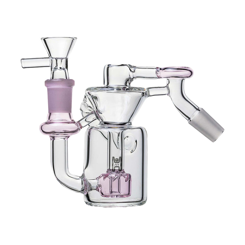 Human Grade 14mm Recycler Ash Catcher 45 Degree (14mm) / Pink