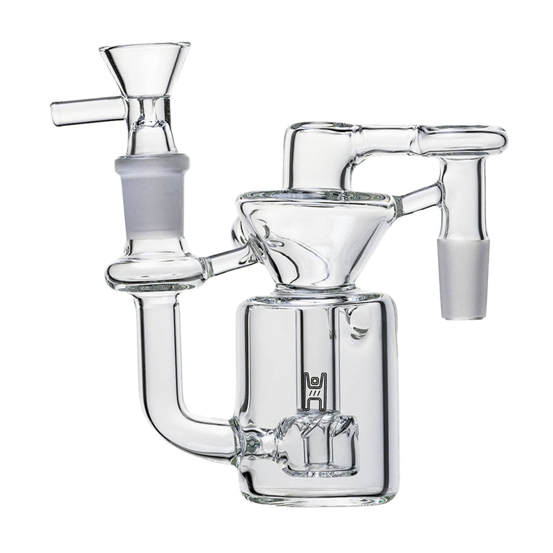 Human Grade 14mm Recycler Ash Catcher 90 Degree (14mm) / Clear