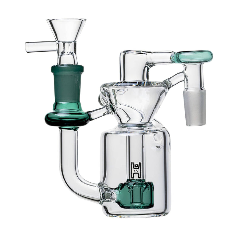 Human Grade 14mm Recycler Ash Catcher 90 Degree (14mm) / Lake Green