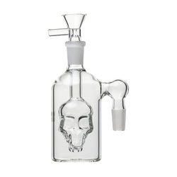 Human Grade 14mm Skull Ash Catcher Clear / 90 deg (14mm)