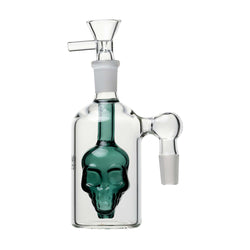 Human Grade 14mm Skull Ash Catcher Lake Green / 90 deg (14mm)