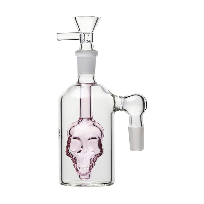 Human Grade 14mm Skull Ash Catcher Pink / 90 deg (14mm)