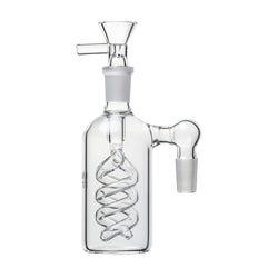 Human Grade 14mm Spiral Perc Ash Catcher Clear / 90 deg